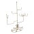 1940s Braided Metal Graduated Millinery Display Stand Hat Rack For Sale