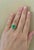 2020s 3 Carat Oval Cut Colombian Emerald and Yellow Sapphire 18 Karat Gold Ring For Sale - Image 5 of 8