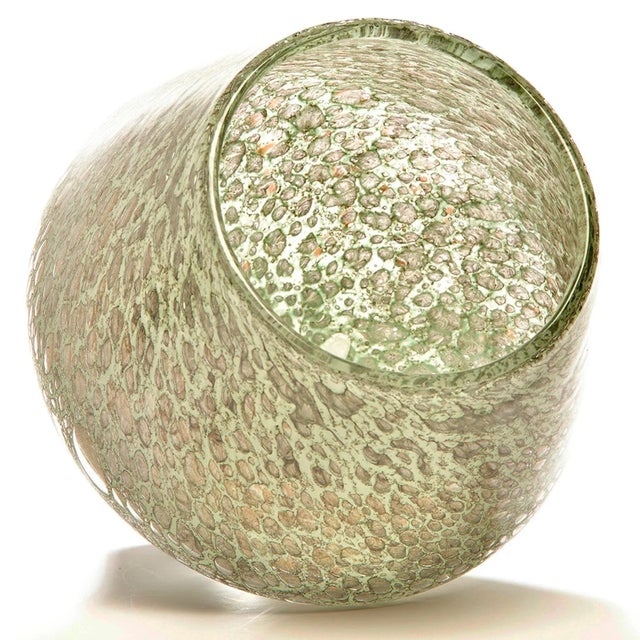 2010s Finnish Mottled Green Art Glass Vase For Sale - Image 5 of 10
