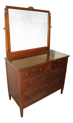 Antique Butler Furniture Company of Boston Mahogany Dresser With Tilting Mirror - Refinished