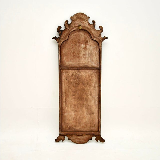 Black Antique Georgian Lacquered Chinoiserie Mirror, 1800s For Sale - Image 8 of 9
