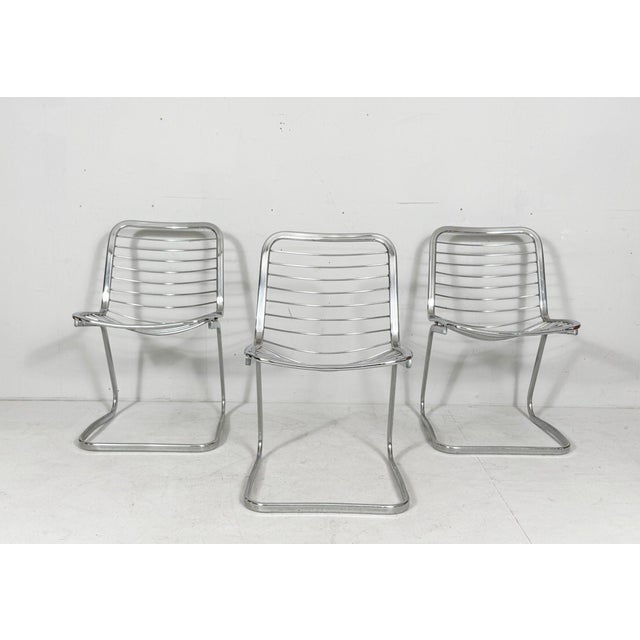 Sabrina Cantilever Chairs by Gastone Rinaldi for Rima, Italy, 1970s, Set of 4 For Sale - Image 9 of 18