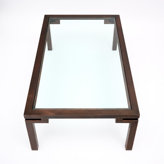 French Vintage Copper Coffee Table For Sale In Austin - Image 6 of 9