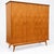Wood Vintage Three-Door Wardrobe Wooden Wardrobe with Mirror For Sale - Image 7 of 8
