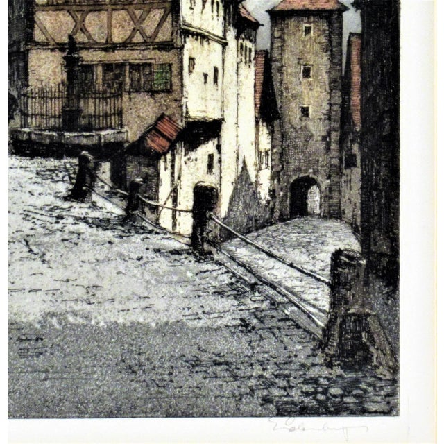 Josef Eidenberger, Rothenburg, Plontein, Circa 1970 For Sale - Image 4 of 7