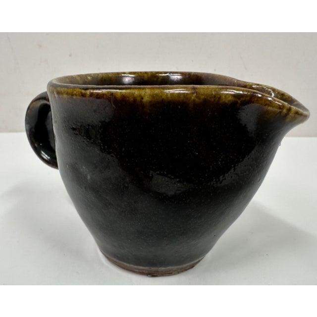 Ceramic Original Studio Pottery Cup With Spout Vintage 1964 2.5"h - Atsuya Hamada (1932-1986, Japanese) Son of Shoji Hamada For Sale - Image 7 of 9