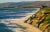 Large ocean seascape of a beautiful Santa Barbara beach titled ‘Above Hendrey's Beach’ Hendry's is secluded by towering...