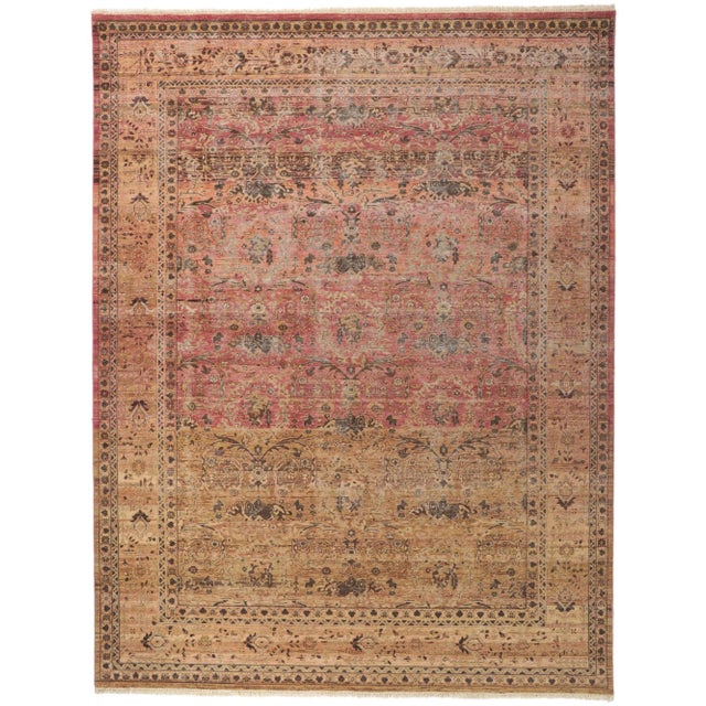 Modern Vintage Style Distressed Rug, 09'02 X 11'11 For Sale - Image 9 of 9