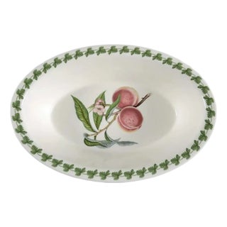 Portmeirion Pomona 13” Oval Pie Baker / Baking Dish / Casserole With Peach Botanicals For Sale