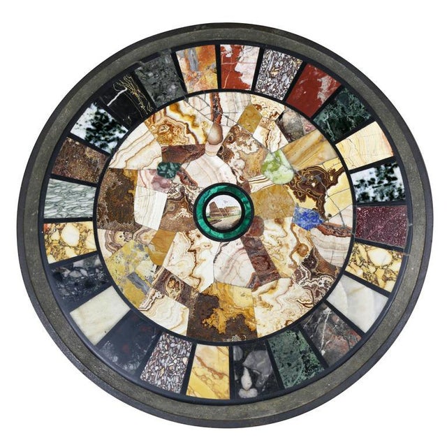 Mid 19th Century Italian Micromosaic and Specimen Marble Occasional Table For Sale - Image 5 of 5