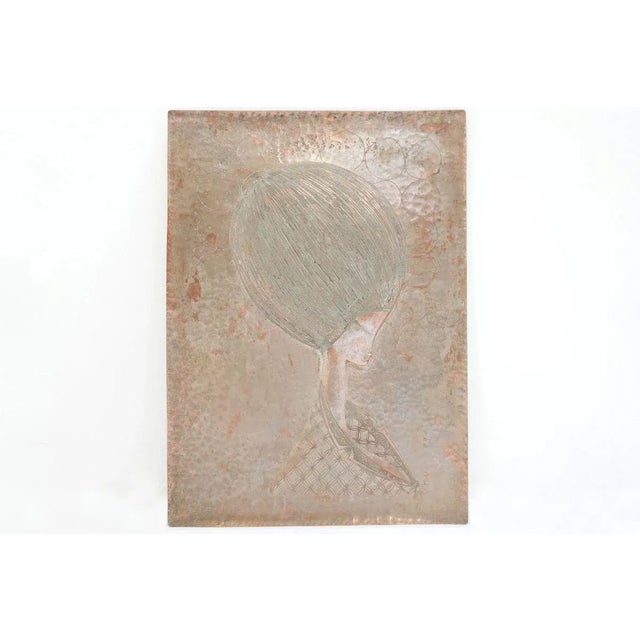 Italian Copper Wall Panel by Gallinaro, 1950s For Sale - Image 4 of 4