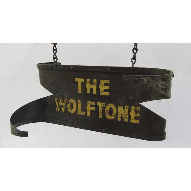 This is a very well made sign. Very nicely constructed. Reads "Wolftone" which is a mine in Colorado, and I was told it...