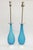 The Marbro Lamp Company 1950's Murano Seguso Turquoise Ribbed Glass Lamps With Nickel Silver for Marbro Lamp Co. For Sale - Image 4 of 10