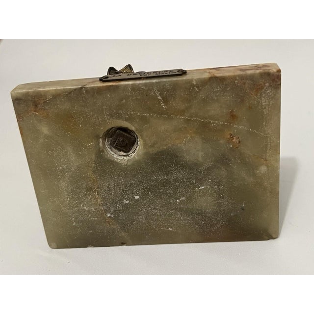 Bronze Statue Marble Girl with Cat LA Devideuse Par Maxim Antique For Sale - Image 4 of 18