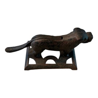 Bradley & Hubbard Cast Iron Dog Nutcracker For Sale