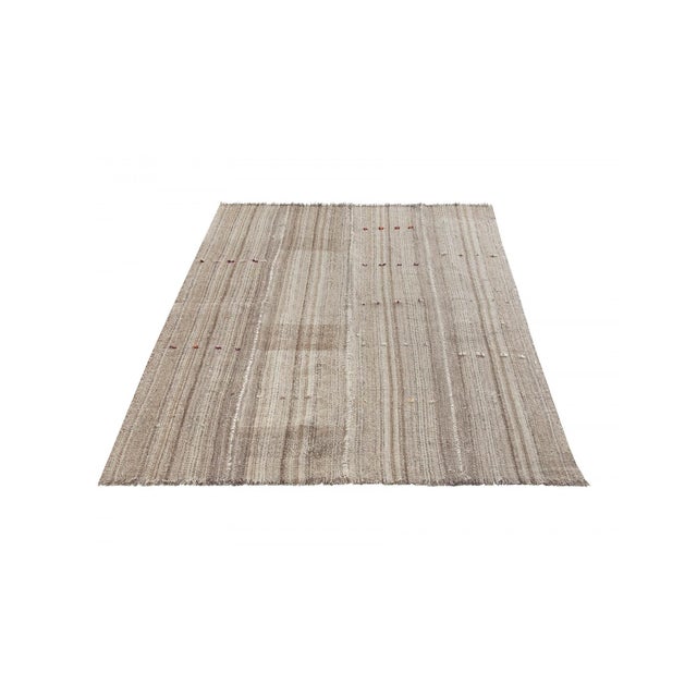 Vintage handwoven decorative kilim rug from Kars region of Turkey. Approximately 50-60 years old. In very good condition.