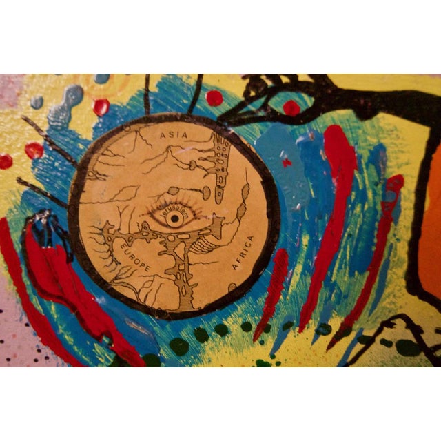 Deuteronomy, Late 20th-Century, Abstract Mixed Media on Wood by George De Goya, 1976 For Sale - Image 4 of 11