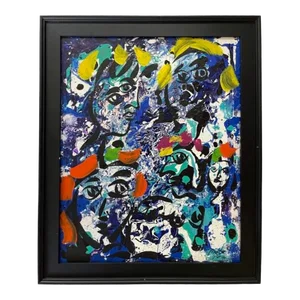 1990s “Berlin Nights” Acrylic Painting by Peter Keil, Framed