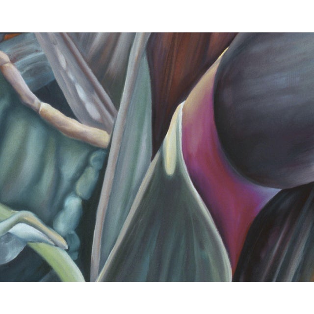 2000s "Bird of Paradise" Large Gallery Wrapped Oil Painting by Judith Moore For Sale - Image 9 of 10