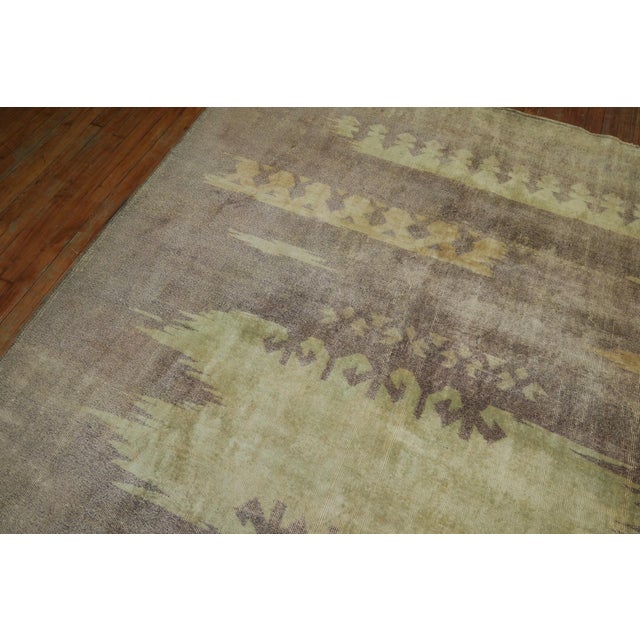 Lavender Field Turkish Shabby Chic Rug rug no.j1836 For Sale In New York - Image 6 of 7