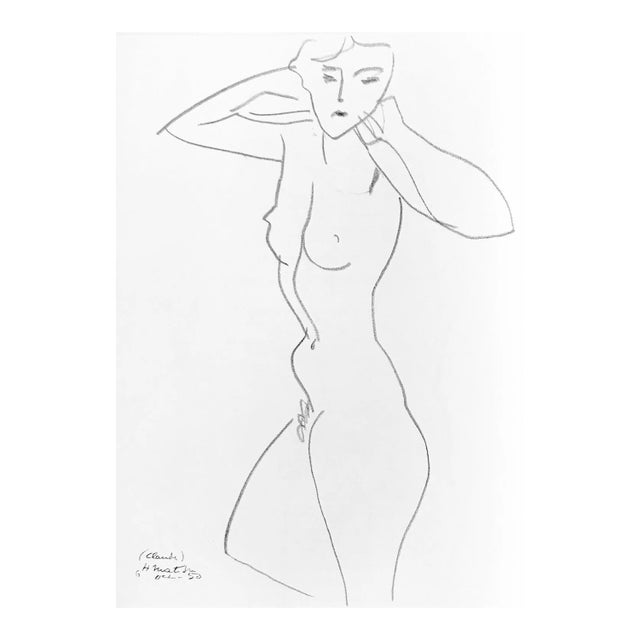 Matisse Lithograph Dm0346 Derriere Le Miroir 1952 For Sale