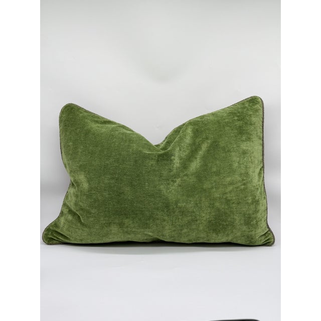 Bring a fresh, nature-inspired accent to your home with this handcrafted lumbar pillow cover, featuring a luxurious green...
