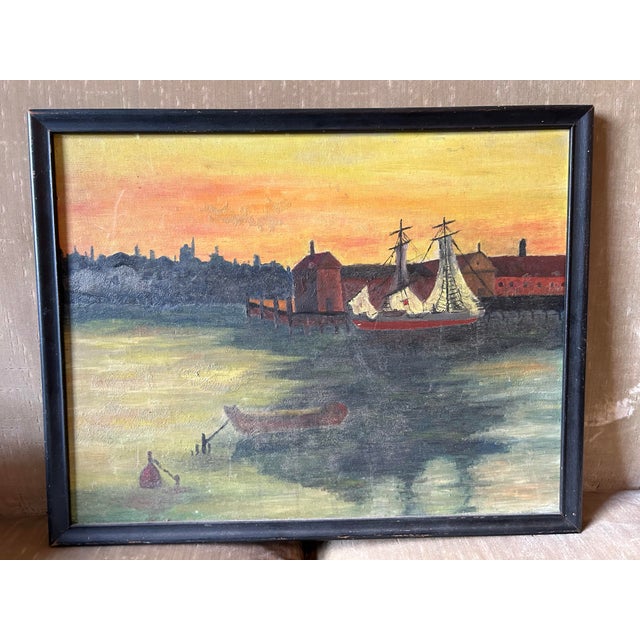 Mid Century Maritime Painting For Sale In Philadelphia - Image 6 of 8