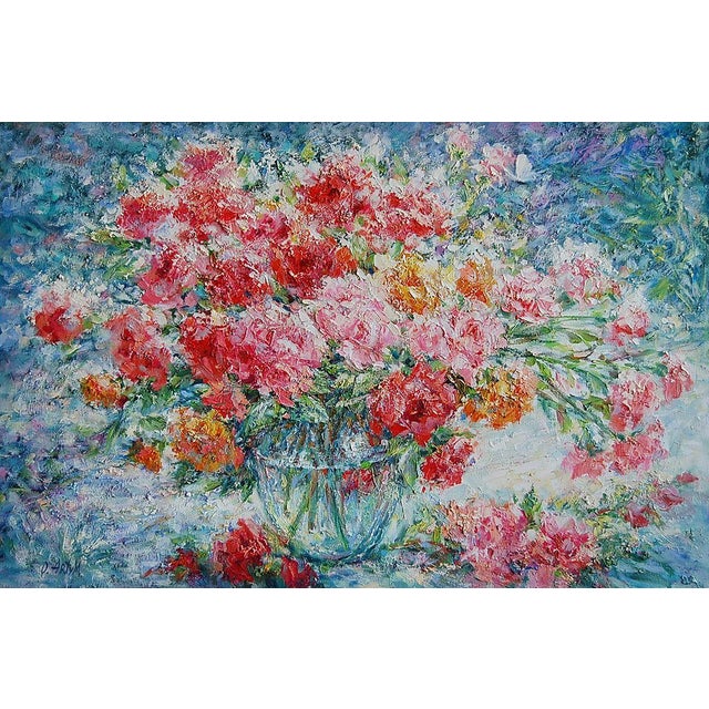 Oil Painting Sunny Roses Kotmin Olga For Sale