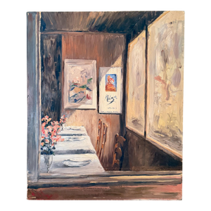Original Impressionist Painting, Parisian Bistro