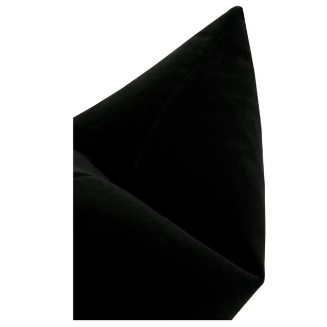 22" Caviar Mohair Velvet Pillows - a Pair For Sale - Image 4 of 5
