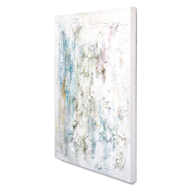 Defy - Textural Contemporary Abstract Minimalist Painting Original Artwork by Le BohemianMuse For Sale In Los Angeles - Image 6 of 9