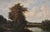 River Landscape with Fishermen, 19th Century, Oil Painting on Canvas, Framed For Sale - Image 3 of 12