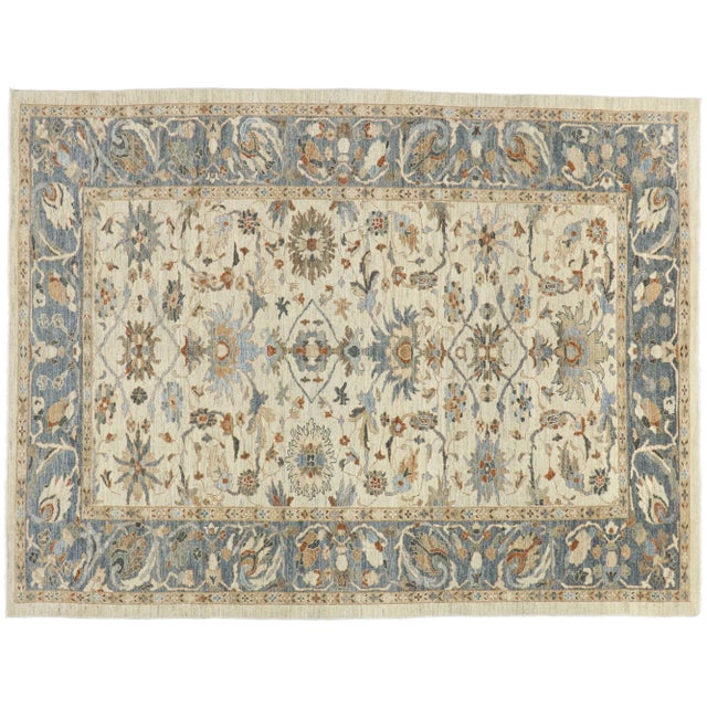 Persian Sultanabad Rug, 09’05 X 12’03 For Sale - Image 9 of 10