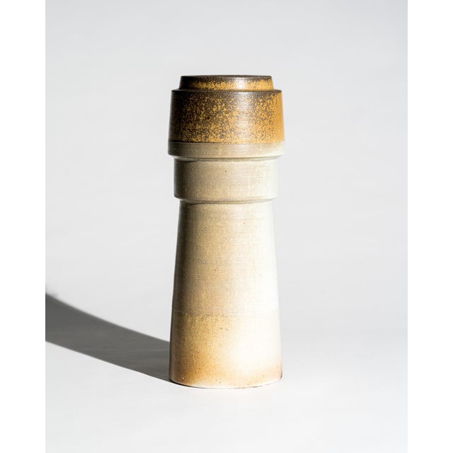 Salt-Fired Chamotte Porcelain Vase by Martin Schlotz, Germany, 2005 For Sale - Image 10 of 10