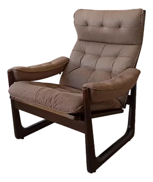 Danish Leather Chair from Genega Møbler, 1960s