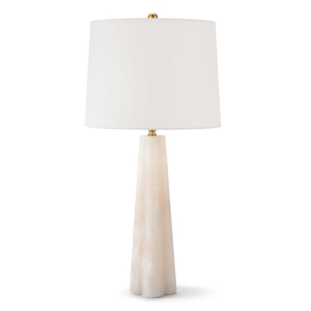 Regina Andrew Quatrefoil Alabaster Table Lamp Small For Sale - Image 9 of 9