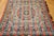 This mid-19th century American coverlet is a stunning handwoven textile created on a Jacquard loom, featuring a rich...