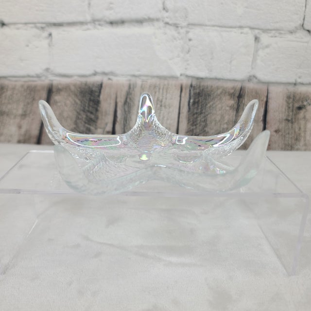 Vintage Akcam Iridescent Starfish Appetizer/Tidbit Dishes - Set of 4 For Sale - Image 4 of 12