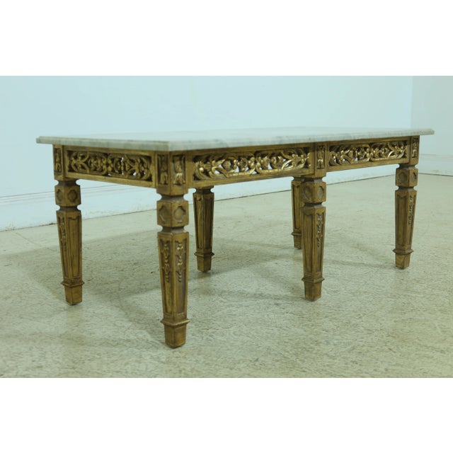 Approx: 60 Years Old High Quality Construction Pierced Carved Skirt Nice Gold Gilt Finish Condition: Excellent Original...