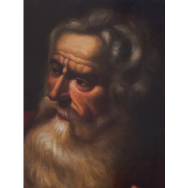 Philosopher - Ciro De Rosa Italia 2008 - Oil on canvas cm. 60x50 Gold leaf gilded wooden frame available on request The...