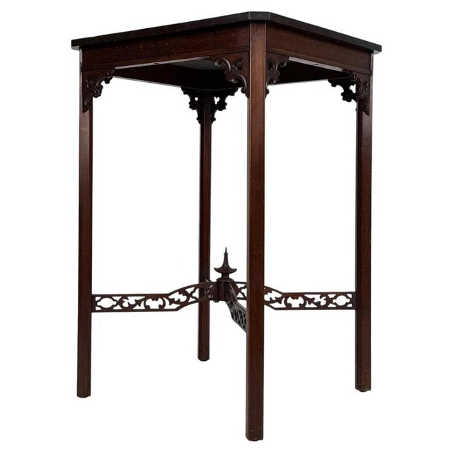 1920s Antique English Mahogany Side Table, 1920s For Sale - Image 5 of 9