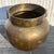 Vintage Boho Monumental Hammered Brass Rings Urn For Sale - Image 9 of 11