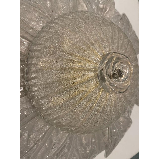 Venetian Murano Glass Flush Mounts, 1960s, Set of 2 For Sale - Image 11 of 17