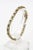 Modern Costume Sapphire and Diamond Tennis Line Gold Tone Bracelet For Sale - Image 3 of 8
