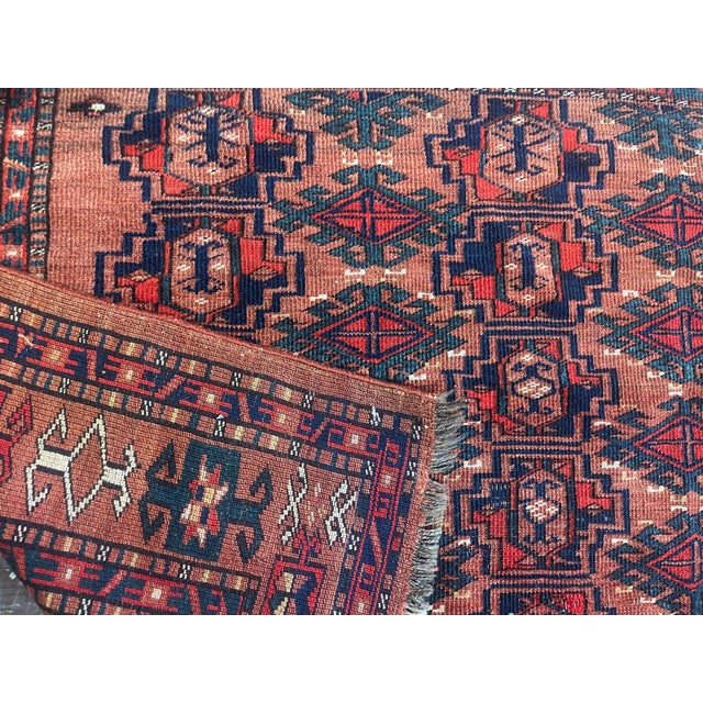 Antique Ersari Turkoman Rug 3'0" X 4'9" For Sale - Image 9 of 9