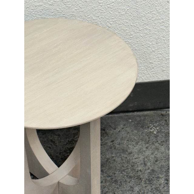 Brown Mac International Wood Side Table For Sale - Image 8 of 12