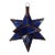 Handmade Blue Moroccan Star Lantern / Moravian Star For Sale