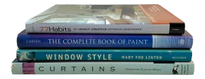 Interior Decor Design & Source Books, Windows, Curtains, Furnishings, Paint, S/4