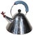 Postmodern Vintage Michael Graves for Alessi Memphis School Metal Teapot C 1980's For Sale - Image 3 of 8