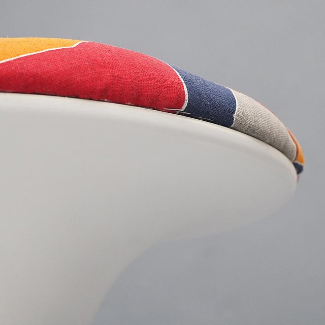 Blue Space Age Stool with Tulip Base, 1960s For Sale - Image 8 of 14